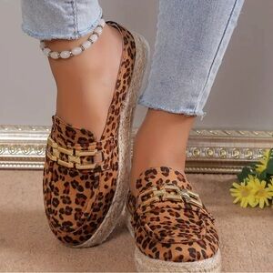 Travel. Passions - Leopard print mule slip on